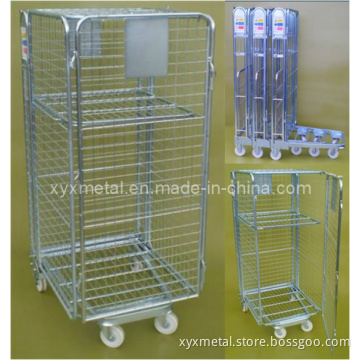 Foldable Roll Container Trolley Cage